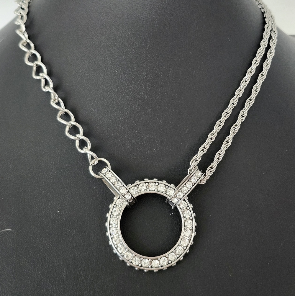 Paparazzi Razzle Dazzle Rhinestone Necklace Choker Length Lead-Free Nickle-Free